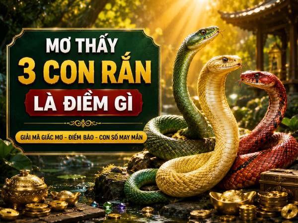 Mơ thấy 3 con rắn có phải là điềm may mắn không?